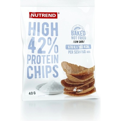 NUTREND High Protein Chips soľ 6 x 40g