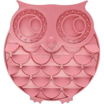 Flamingo силиконова Lick Pad за кучета и котки - розова бухалче 1 бр