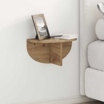 vidaXL Стенен рафт Монтиране на стена Дъб 38 x 19 x 19 см (891426)