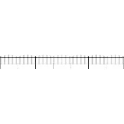 Panely vidaXL s hroty, ocel, 1,25-1,5 x 11,9 m