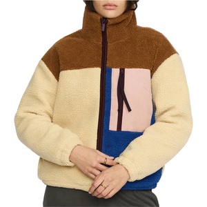 Selfhood Дамско поларено яке Selfhood Women's Block Teddy Fleece jacket - Light Brown (105-7610-0114)
