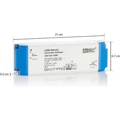 AcTEC Q8H LED ovladač CV 24V, 150W - ETQ8H24V150W
