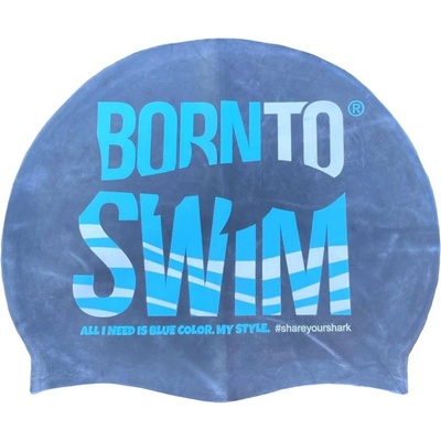BornToSwim silicone cap junior сив
