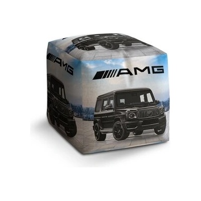 Sablio Taburet Cube AMG auto: 40x40x40 cm