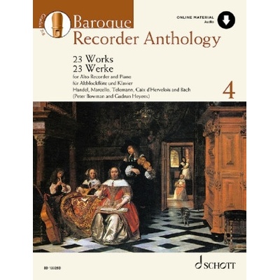 Baroque Recorder Anthology, Vol. 4 - 23 Works for Alto Recorder and Piano with Access to Online Audio
