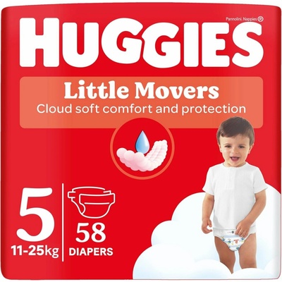 Huggies Little Movers Mega 5 58 ks
