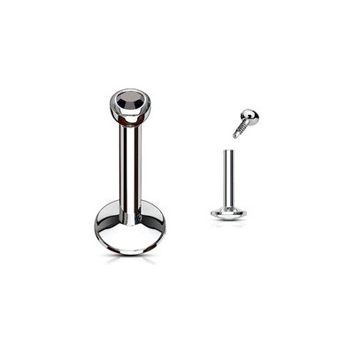 Šperky4U piercing do brady černá LB1008-1206K