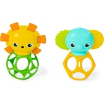 Bright Starts Soother Pals Easy-Grasp играчка с гризалка 3 m+ 2 бр