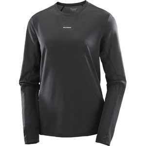 Salomon Дамска тениска Salomon Women's SHKout Core L/S Running shirt - Deep Black - размер XS (916-3936-0111)