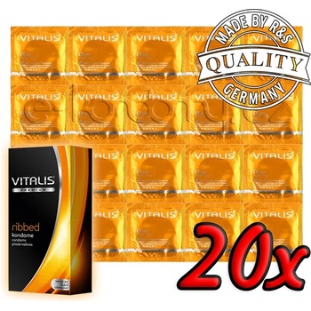 Image 1 of Vitalis Ribbed 20 pack