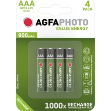 AgfaPhoto NiMH AAA 900 mAh 4ks AP-HR03900VE-4B