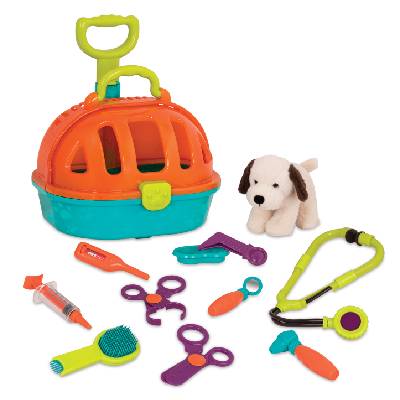 Игрален комплект Battat - Ветеринарна клиника с кученце (BT2507Z)