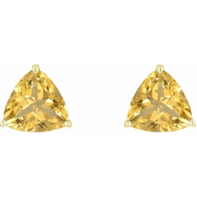 Eppi Stříbrné náušnice s citríny Nellie E46074