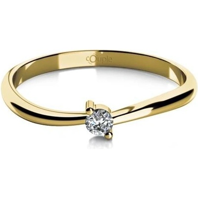 Couple prsten Lora žluté zlato s laboratorním diamantem 585 68 1 0653.0Z00.0.53.LEVS.000