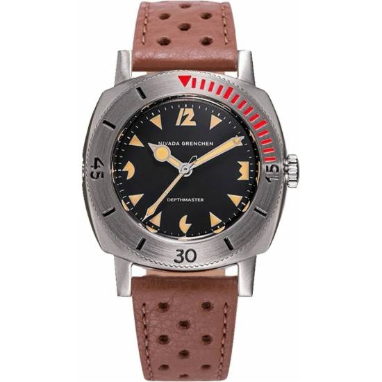 Nivada Grenchen Depthmaster Pacman 14105A - Brown Racing Strap od 1 105 ...