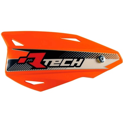 RACETECH (RTECH) chrániče páček VERTIGO CROSS/ENDURO barva oranžová (s upevněním na řídítka)