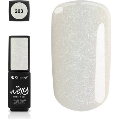 Silcare gel lak Flexy 203 Bílá 4,5 g