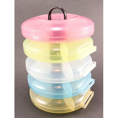 Plastový organizér - mix farieb - rozmer 12 cm x 19 cm
