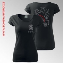 Tričko s potiskem Bohemia 9TD černá