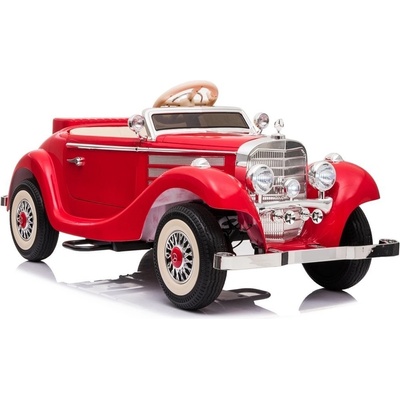 Lean Cars Elektrické autíčko Mercedes Benz 540K Retro nosnosť 100KG motor 4x45W batéria 12V10Ah červená