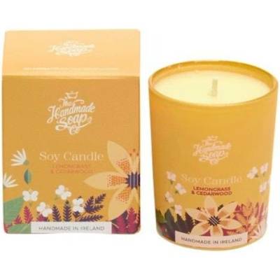 The Handmade Soap Lemongrass & Cedarwood Scented Soy Candle 210 g