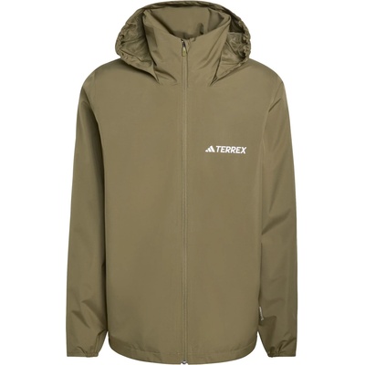 adidas Terrex Мъжко водоустойчиво яке adidas Terrex Multi Essentials 2 Layer Rain Jacket Waterproof jacket - Olive Strata (002-3358-0212)
