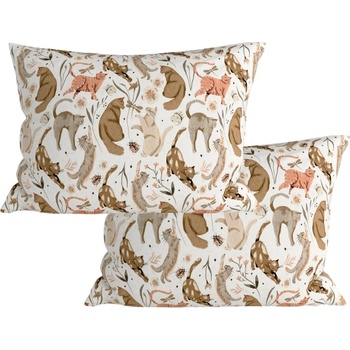 Textilomanie WILD CATS farebná 2ks 50 x 70 cm