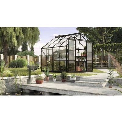 Vitavia Uranus 6700 skleněný 3 mm 257 x 258 cm černý + základový rám