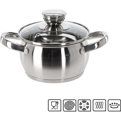 marka niezdefiniowana NEREZOVÝ HRNEC S POKLICÍ 1 L 14 CM BELLY *3103
