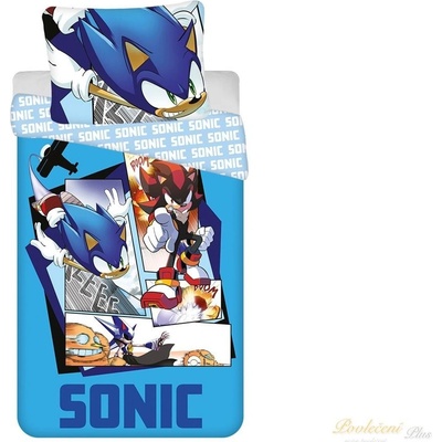 Jerry Fabrics Povlečení Sonic 140x200 70x90