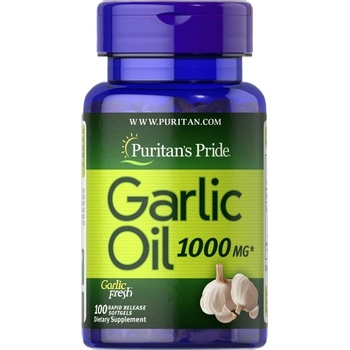 Image 1 of Puritan's Pride Garlic Oil 1000 mg | 500: 1 Concentrate [100 Гел капсули]