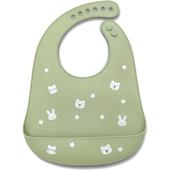 Lorelli Силиконов лигавник с джоб Lorelli - Natural, Fresh Green (10230670004)