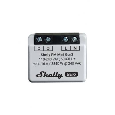 Shelly PM Mini Gen3 - modul pro měření spotřeby do 16A (WiFi, Bluetooth)