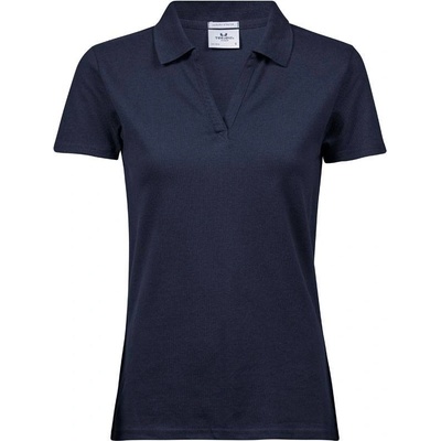 Tee Jays 1409 Dámské luxusní polo s výstřihem do V modrá navy