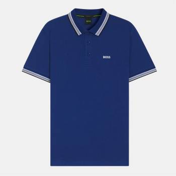 Boss Блуза с яка Boss Men's HBG Paddy Polo Shirt with Contrast Tipping - Medium Blue 420