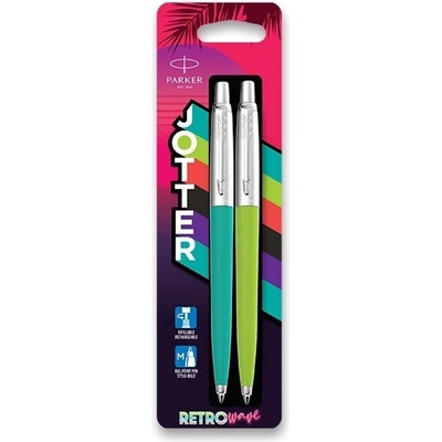 Parker Jotter Originals Retro 80s Turquoise a Green sada kuličkových per 1502/1686315