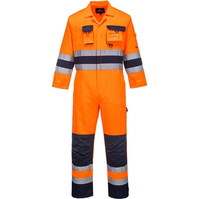 Portwest TX55 Nantes Hi-Vis kombinéza oranžová-Navy S