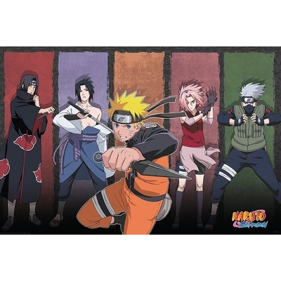 Plagát, Obraz - Naruto Shippuden - Naruto & Allies, 91.5 × 61 cm