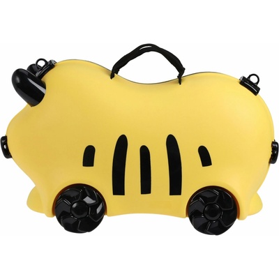 H&L Dětský cestovní kufřík na kolečkách BuggyBag (52×21×32 cm), tygřík žlutý