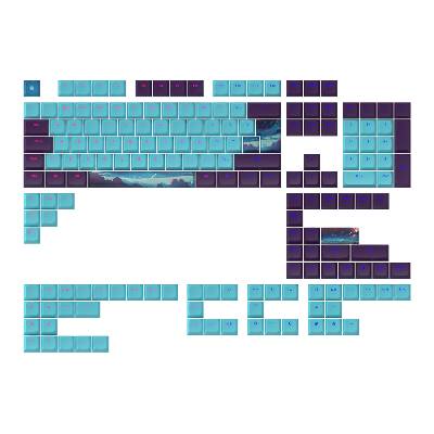 Капачки за механична клавиатура Dark Project - Night Sky за ANSI & ISO Layout (FSH-DP-KS-1010)