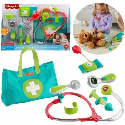 Fisher price Lékařský kufřík, sada hraček pro lékaře, 7 dílů HYH26