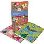Roger la Borde Тетрадки 64 стр. 3 бр. A6 Butterfly Garden - Roger la Borde (A6E 079S)