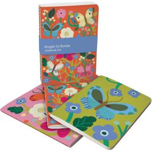 Roger la Borde Тетрадки 64 стр. 3 бр. A6 Butterfly Garden - Roger la Borde (A6E 079S)
