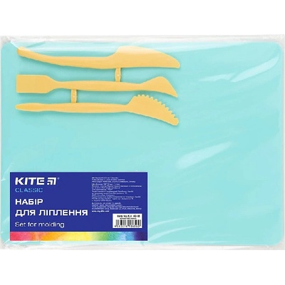 Дъска с нож за пластелин Kite Classic Морскосин (1616008-16-K-1140-18)