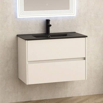 InterCeramic Шкаф за баня InterCeramic ICP 7955 + МИВКА ICC 8066B Черен MAT (ICP 7955 + МИВКА ICC 8066B ЧЕРЕН МАТ)