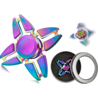 Rainbow Fidget Spinner 7,5cm dúhový kov
