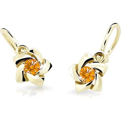 Cutie Jewellery zlaté detské náušnice C2201-10-X-1 oranžová