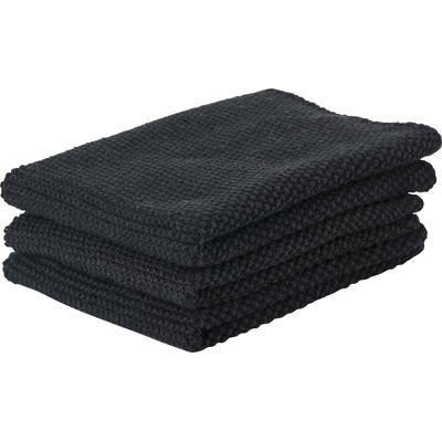 Zone Denmark Кърпи за кухня Zone черни 3 бр (330409)