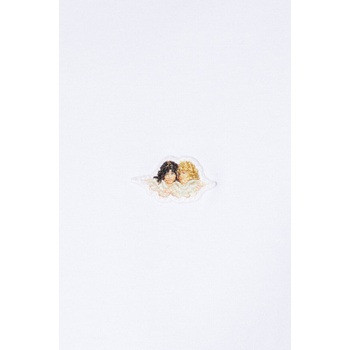 Fiorucci Тениска Fiorucci Angel Patch Padded Cropped T-Shirt (M01FPTSH095CJ03WH01)