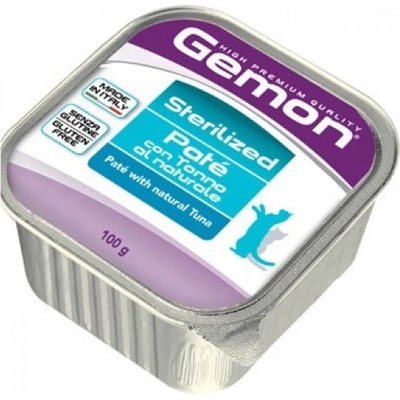 Gemon PATE CAT Sterilised with natural tuna - пастет за кастрирани котки в зряла възраст с натурална риба тон 100 гр, Италия - 0834